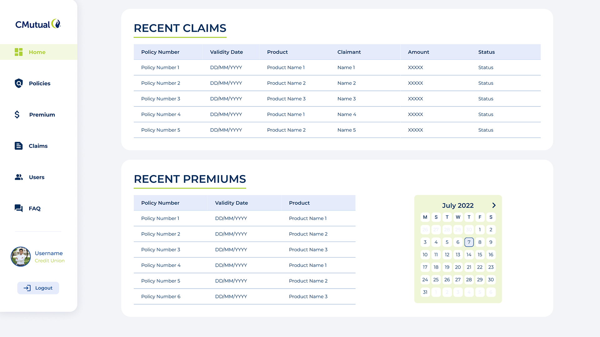 CMutual Customer Portal